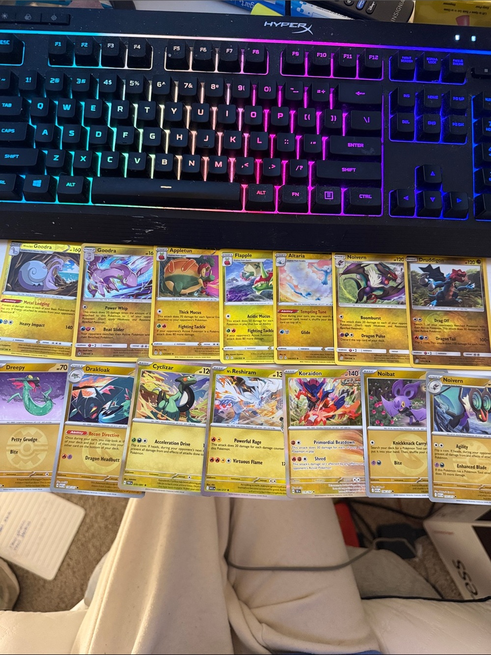 14 Dragon Type Pokemon Trading Cards - Holo/Reverse Holo, normal, Collection